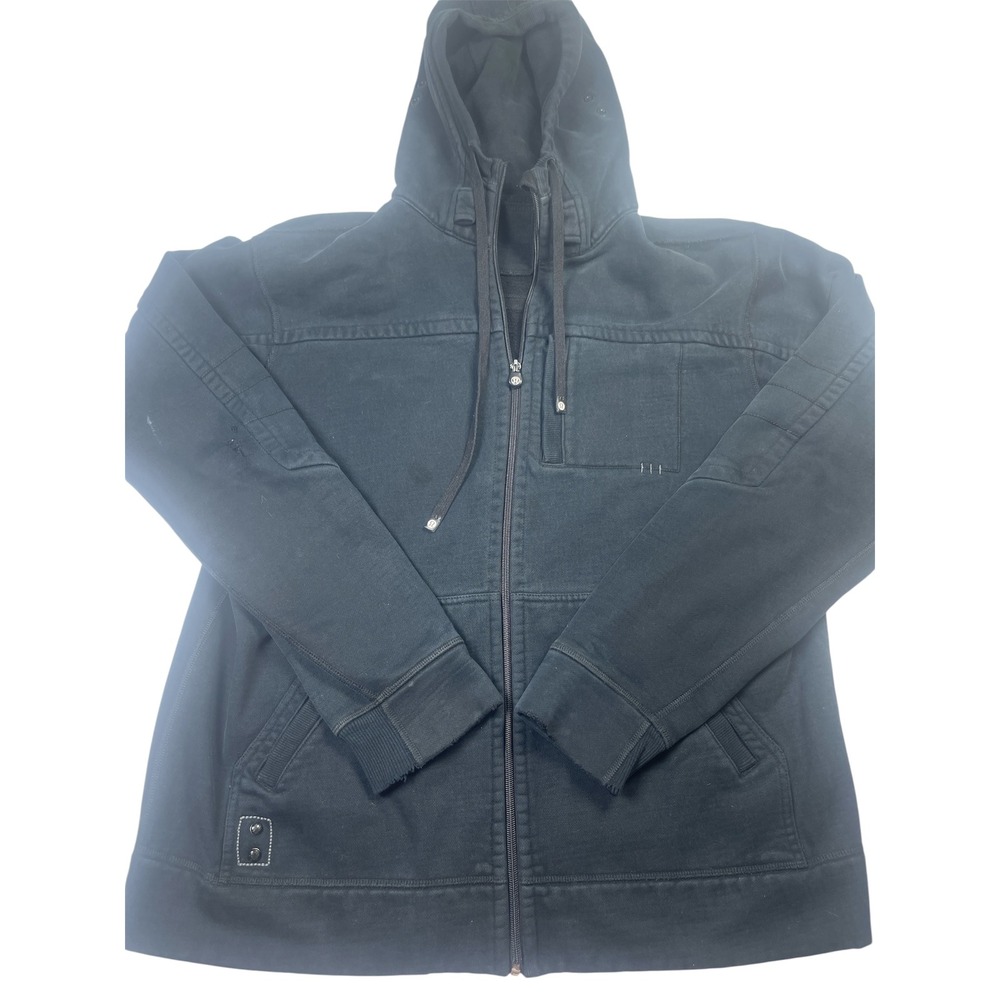 Lululemon Full Zip Hoodie Mens L Black Good Utility Pockets Athleisure Jacket‎